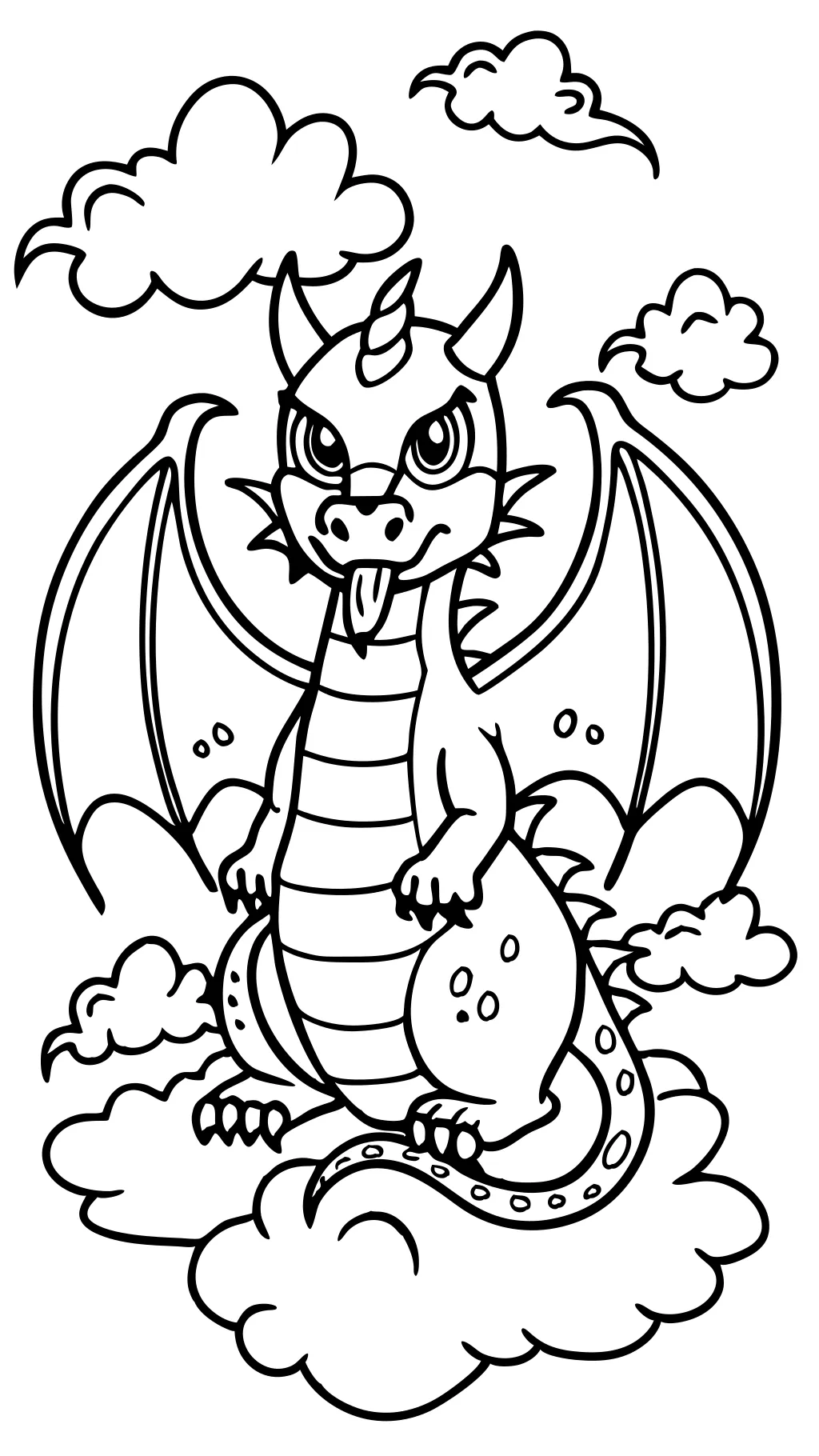 coloriages de dragon imprimables